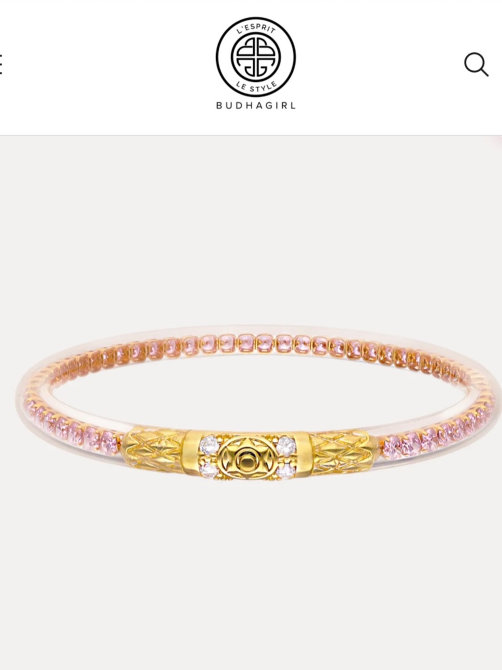 ✨New In Box BuDhaGirl Petal Pink Three Queens All Weather Bangles Set Small✨ - Picture 9 of 15